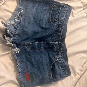 Levi's Blue Denim with Tan Label